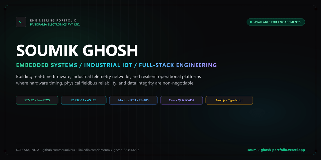 About — Soumik Ghosh | Embedded Software Developer | Soumik Ghosh